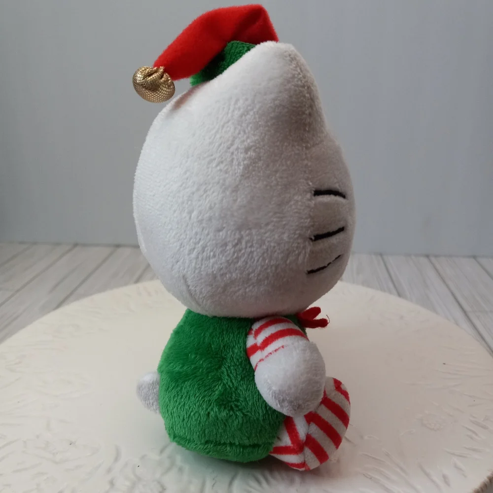 Hello Kitty TY Beanie Babies Christmas Elf Plush